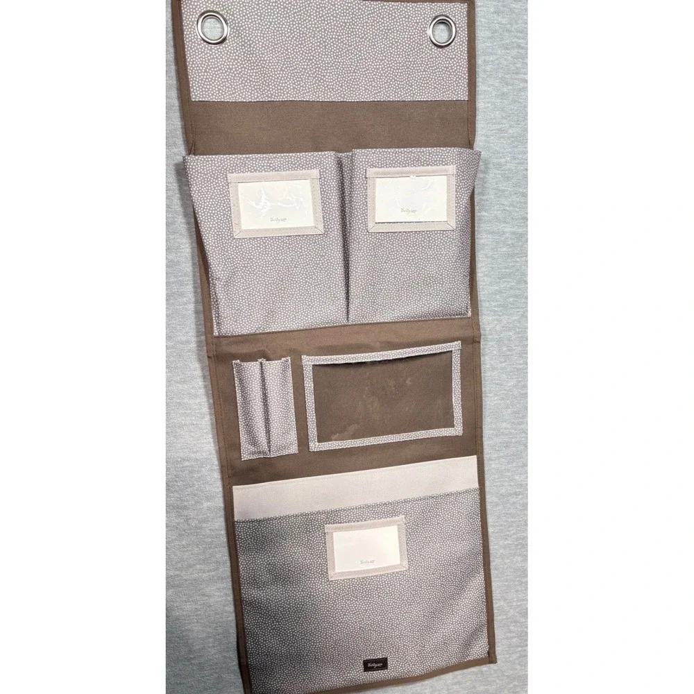 Thirty-One Hanging Wall‎ Organizers Set of 3 Woodblock Pin Dot Storage Pockets